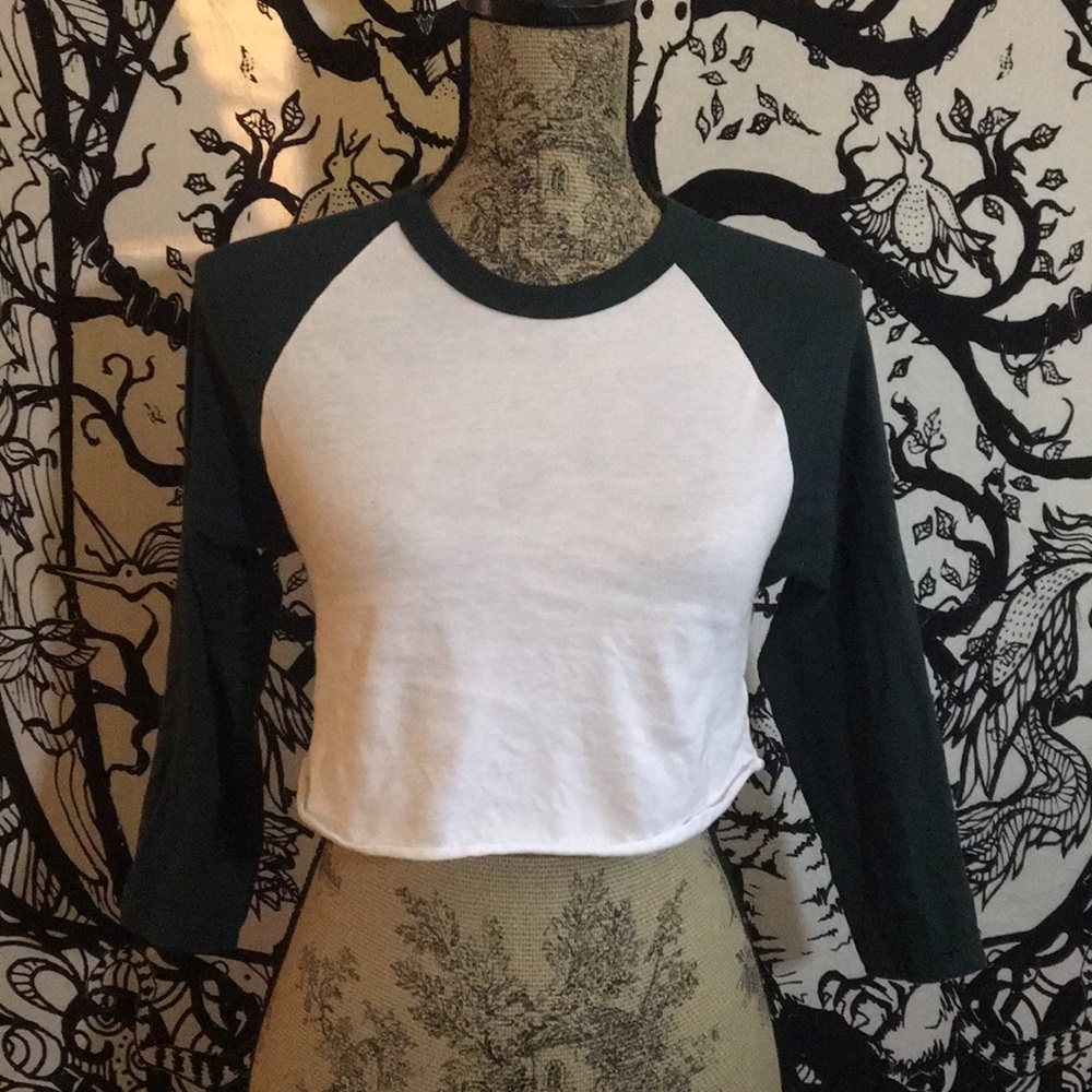 Cropped baseball top